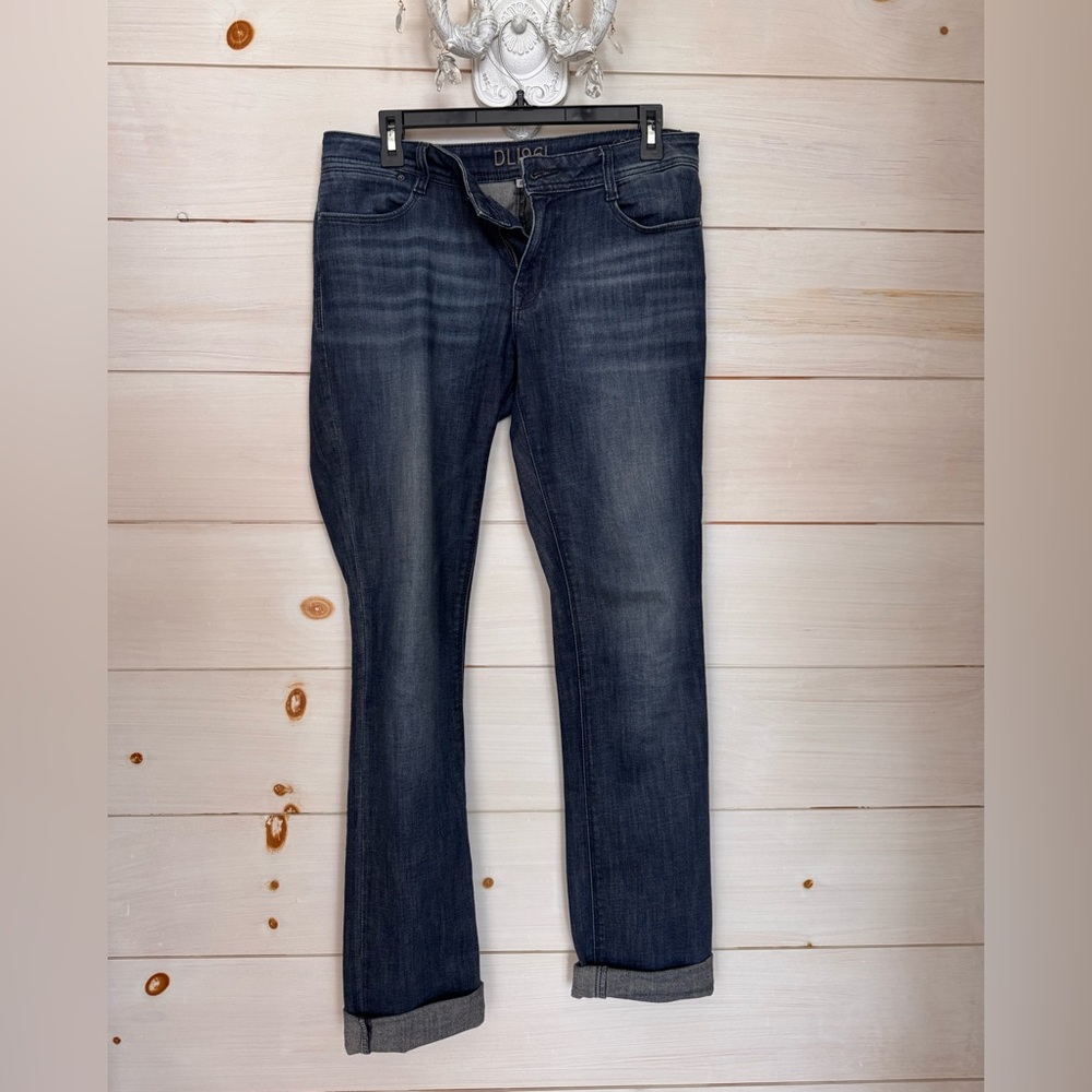 DL1961 Women's Grace DLX Hybrid Indigo Straight Leg Jeans